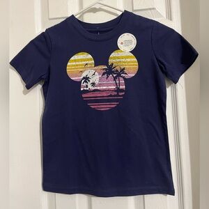 Disney Navy Blue Mickey Mouse Kids Shirt